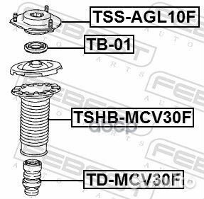 Опора переднего амортизатора tssagl10F Febest