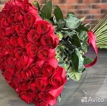 Розы высокие Доставка цветов