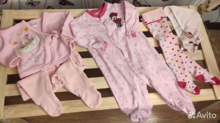 Вещи пакетом для новорожденной девочки