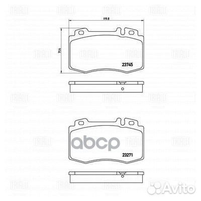 Колодки торм. для а/м Mercedes C (W203) (00) ди