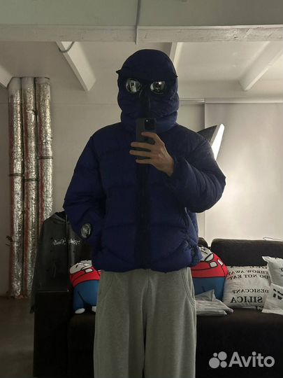 Пуховик cp company palace синий