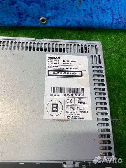 Магнитола Nissan Qashqai J10 HR16DE 2008