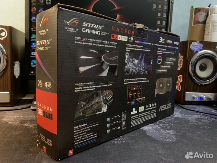 Коробка от видеокарты rx470
