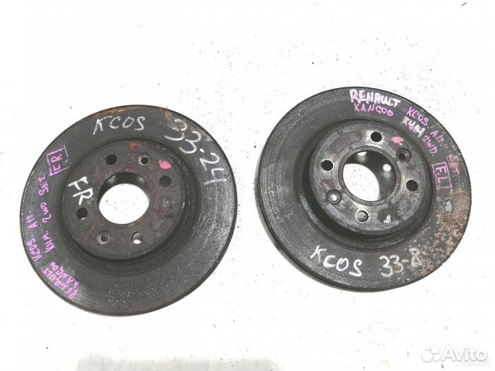Диски тормозные передние Renault Kangoo 2008-2013