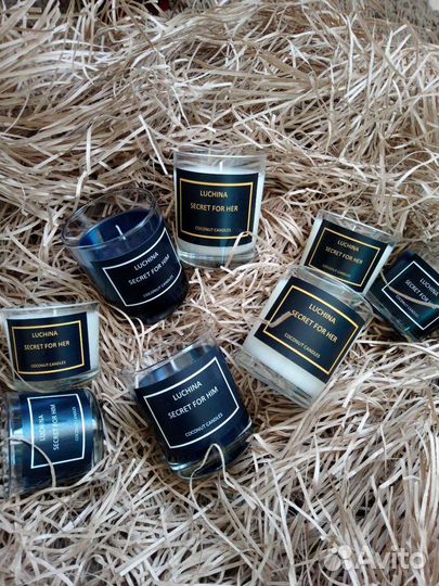 Свечи из натурального кокосового воска