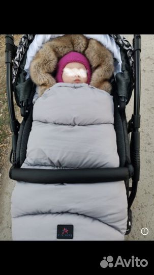 Зимний конверт в коляску