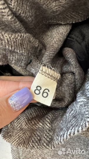 Утепленные брюки на девочку 86 см