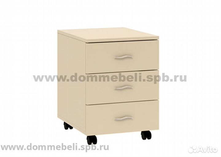 Тумба с 3 ящиками 24.2 Дельта дуб молочный/оранжев