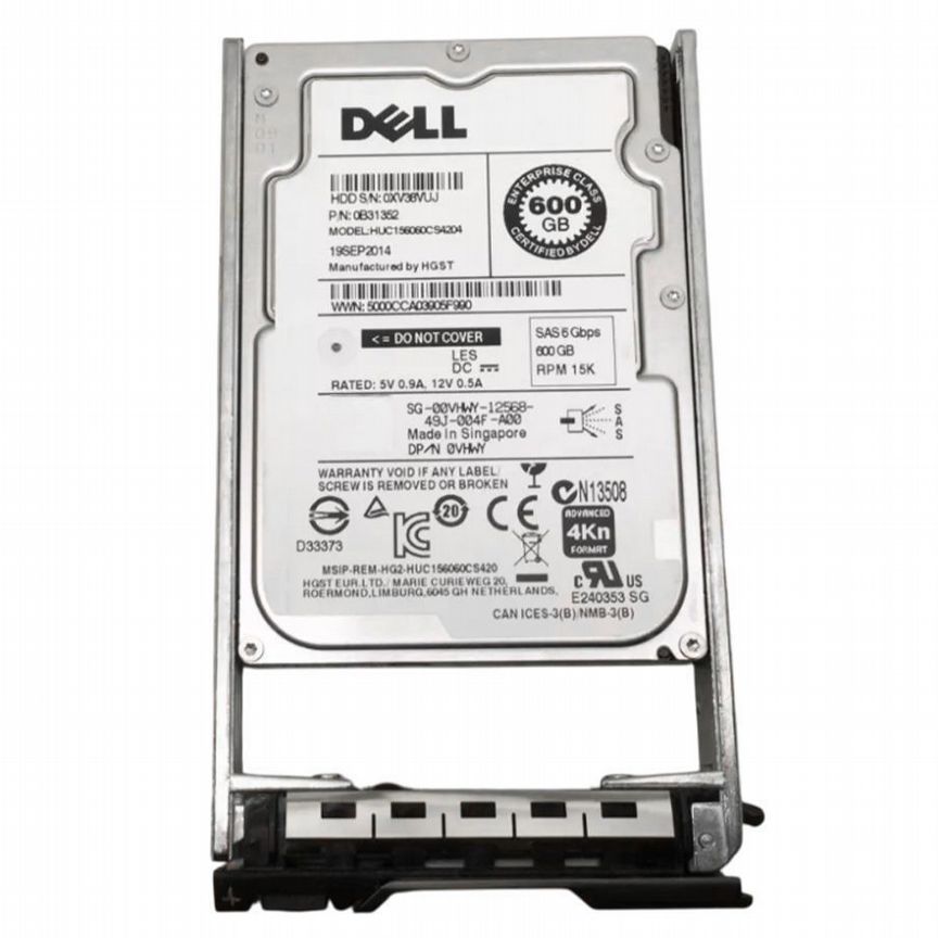 [0VHWY] Жесткий Диск Dell Vhwy 600gb Sas 2,5" Hdd 0vhwy