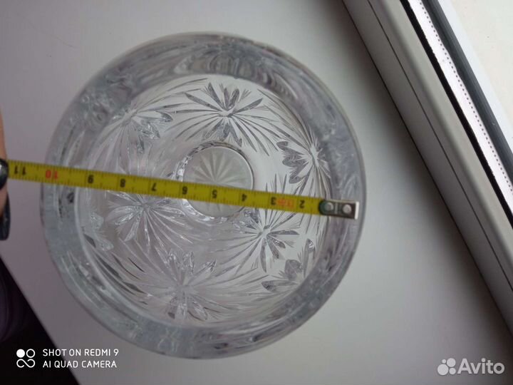 Ваза хрустальная