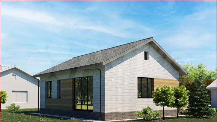 Дом 75 м² на участке 8 сот.