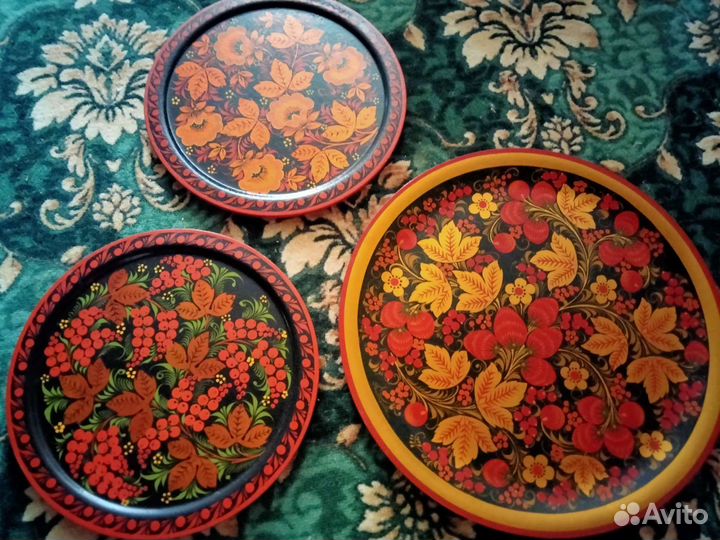 Поднос из хохломы