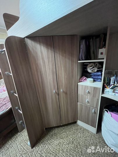 Кровать детская как новая двухярусная