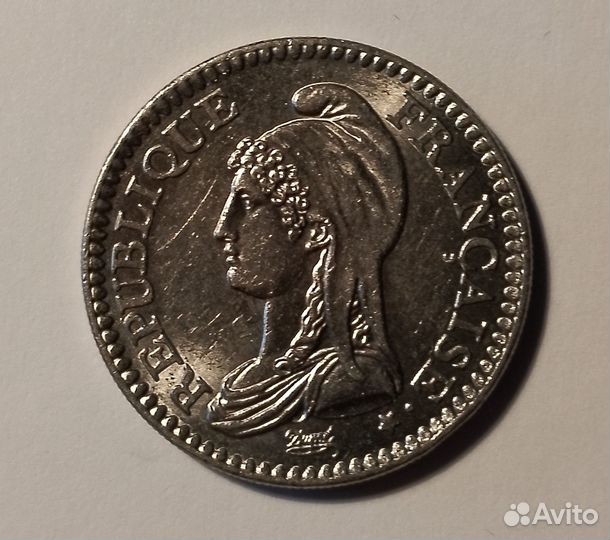 Монета - 1 франк 1992г