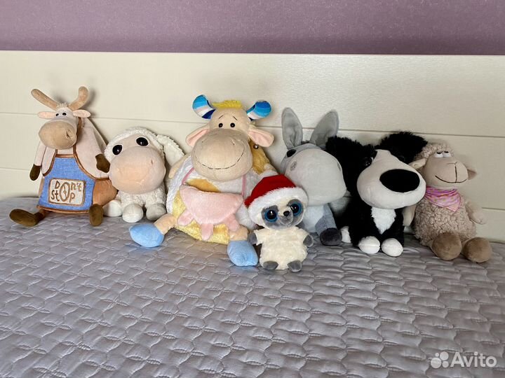 Мягкие игрушки пакетом в идеальном состоянии