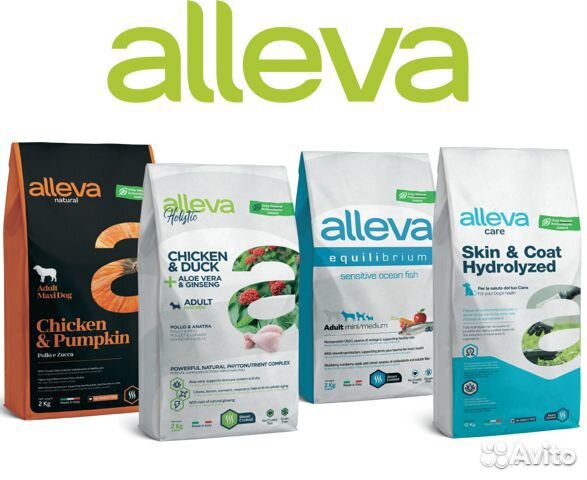 Итальянские корма Alleva для кошек и собак доставк