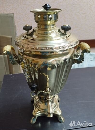 Самовар Рюмка 3 литра на дровах Косами новый