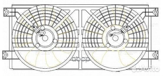 Вентилятор радиатора кондиционера ssang yong KY