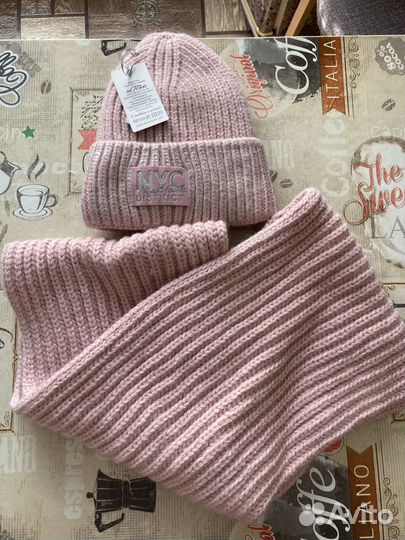 Комплект шапка и шарф