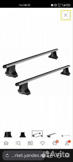 Багажник на крышу lancer 9