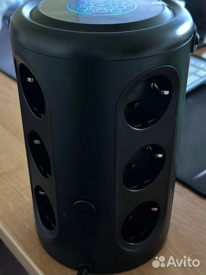 Удлинитель сетевой фильтр 12розеток USB беспроводн