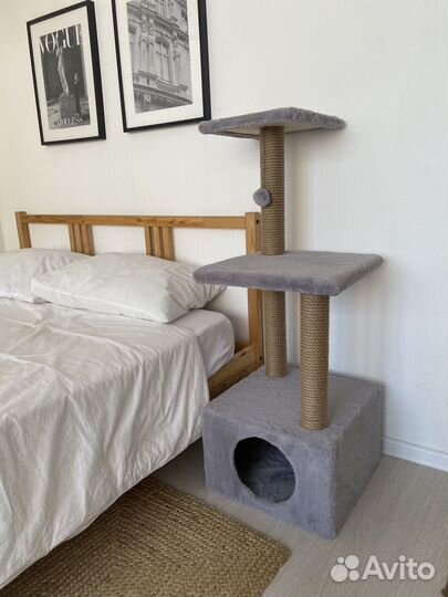 Когтеточка домик для кошки новый