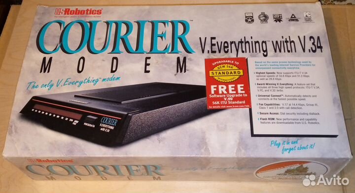 US Robotics Courier V. Everything with V.34 BOX