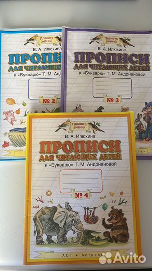 Прописи для читающих детей, Илюхина
