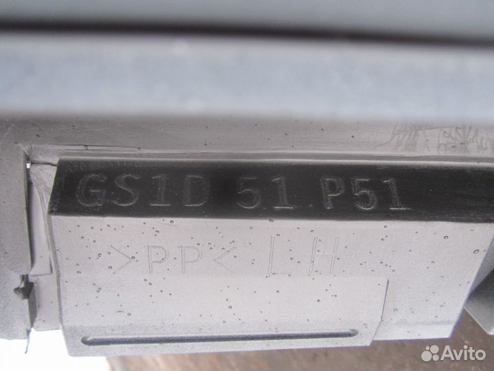 Накладка порога левая тайвань Mazda 6 GH 2007-10