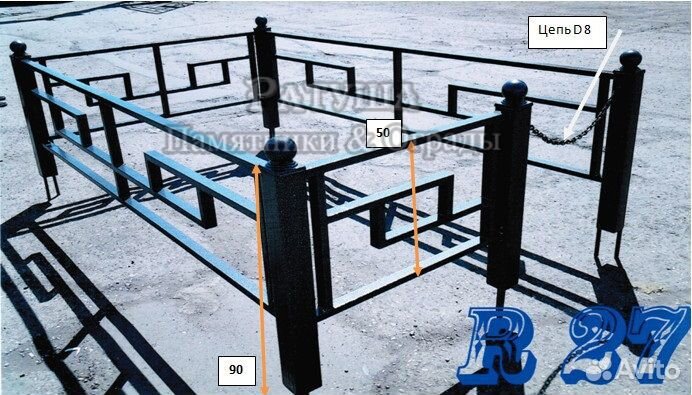Ограда на могилу изготовление