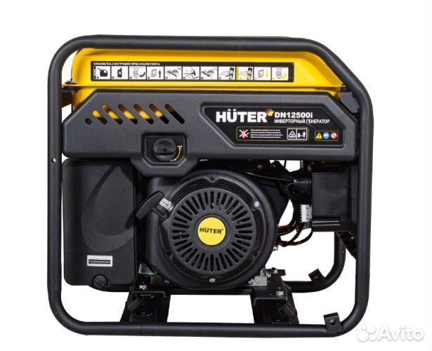 Генератор бензиновый huter DN12500 i инверторный 64/10/12