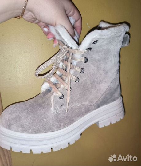 Ботинки зимние натуральная замша 39 размер