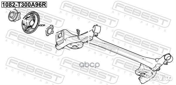 Ступица задняя 1082T300A96R Febest