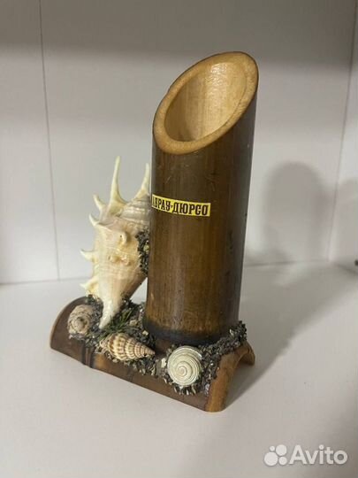 Подставка (стакан) для канцелярии с ракушками