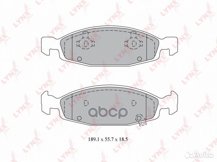 Колодки тормозные дисковые перед BD4202 LYN