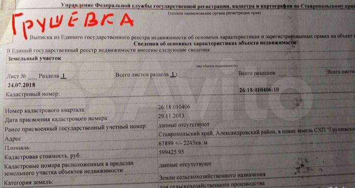 Участок 6,8 га (СНТ, ДНП)