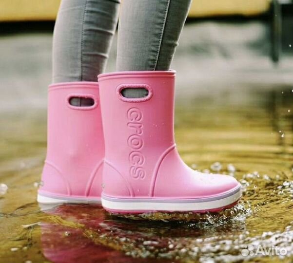 Сапоги crocs ботинки девочке. Размер 24 25