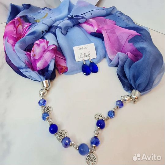 Шарф трансформер, Шарф колье - браслет