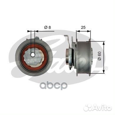 Натяжной ролик привода грм PowerGrip T43247 Gates