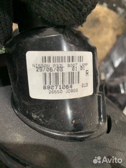 Задние фонари кашкай