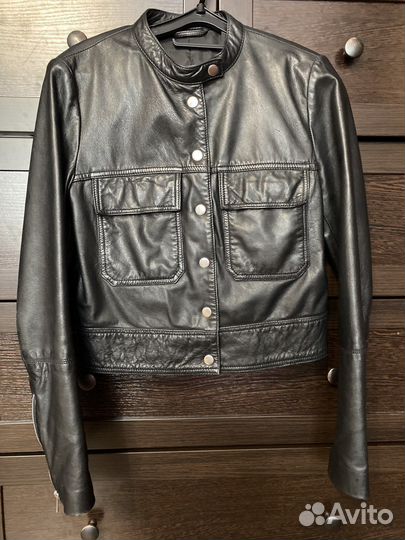 Куртка кожаная mango