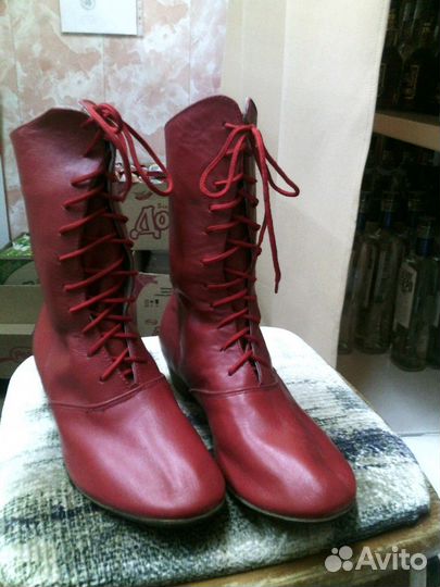 Сапоги кожаные детские для танцев