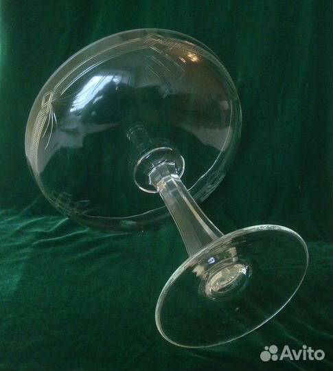 Старинная ваза, стекло, СССР. №9