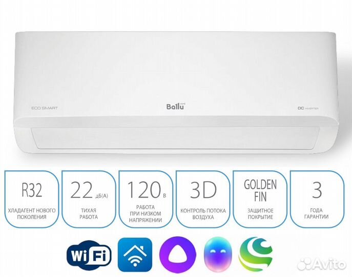 Сплит-система Ballu eco SMART 12 инверторная