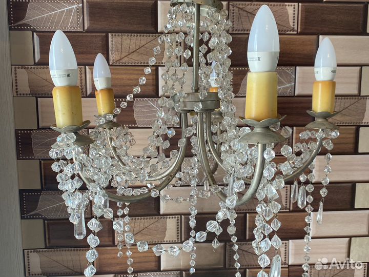Люстра горный хрусталь