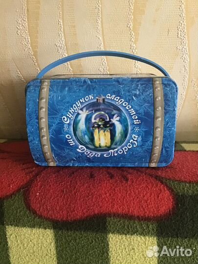 Жестяные упаковки для новогодних подарков (2 шт)