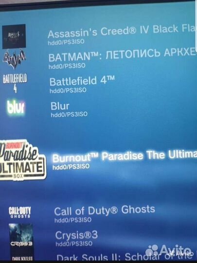 Ps3 прошитая много игр