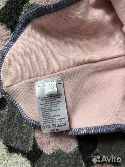 Шапка шлем для девочки 40-42