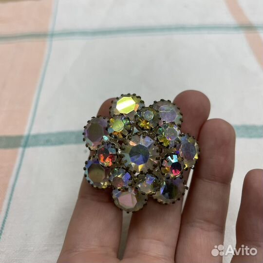 Старинная брошь аврора бореалис СССР чехословакия