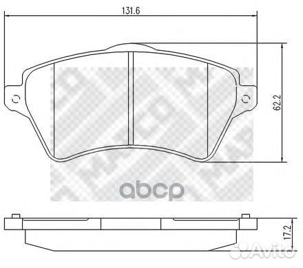 Комплект тормозных колодок дисковый тормоз 674